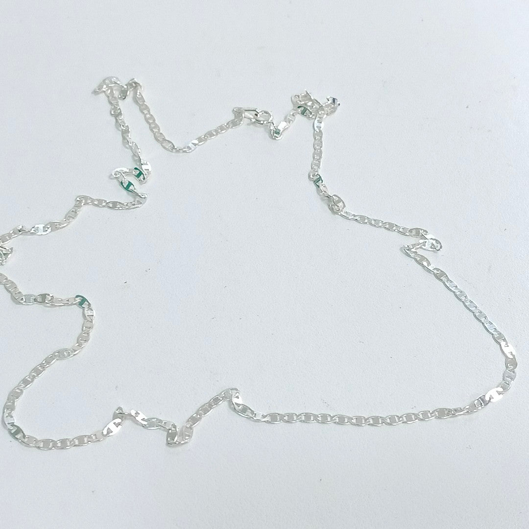 CADENA TEJIDO ESPEJO PLATA .925 60 CM 4.3 GR (NUEVO)