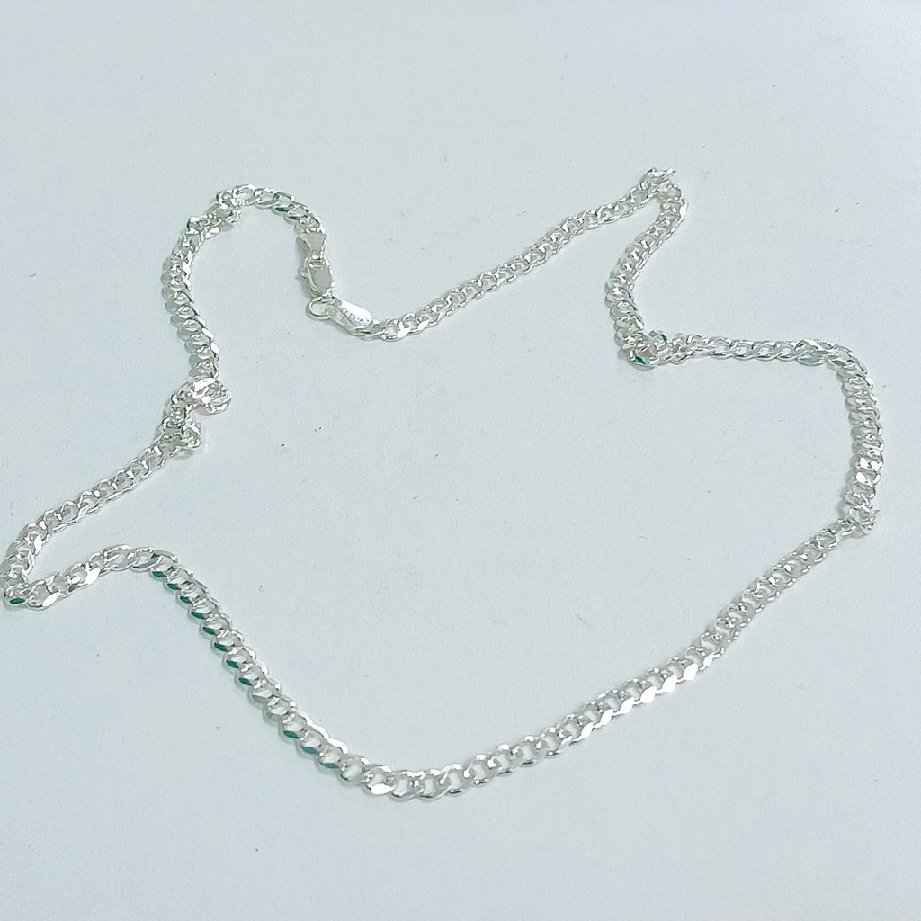 CADENA TEJIDO BARBADO PLATA .925 55 CM 12.5 GR (NUEVO)