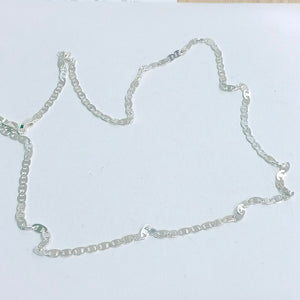 CADENA TEJIDO GUCHI PLATA .925 60 CM 8.9 GR (NUEVO)