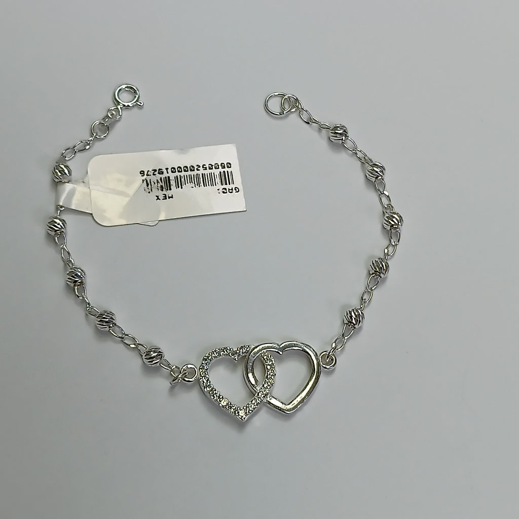 PULSERA TEJIDO TEJIDO ESPECIAL PLATA .925 18 CM 4.1 GR (NUEVO)