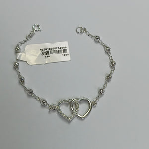 PULSERA TEJIDO TEJIDO ESPECIAL PLATA .925 18 CM 4.1 GR (NUEVO)
