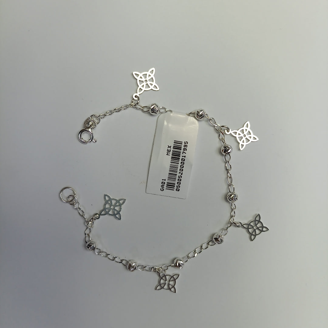 PULSERA TEJIDO ESPECIAL PLATA .925 18 CM 3.2 GR (NUEVO)
