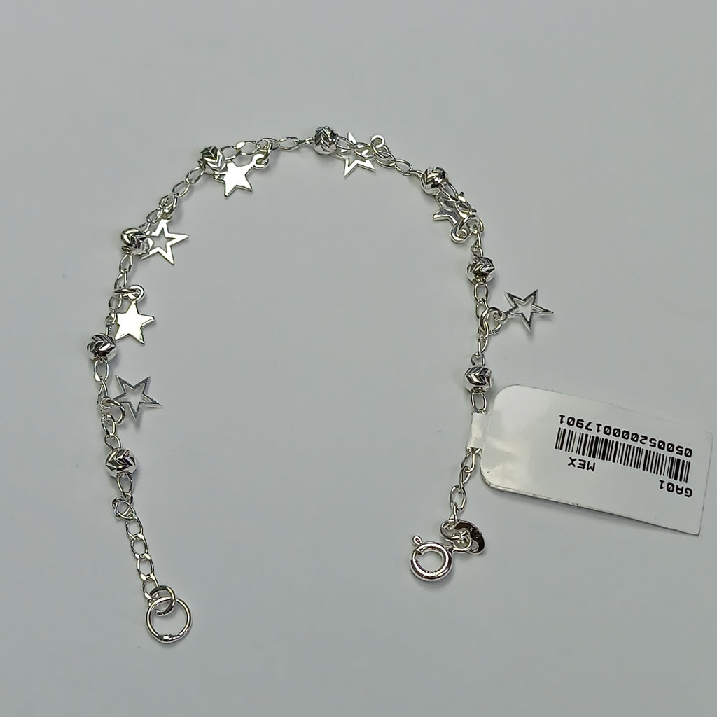 PULSERA TEJIDO ESPECIAL PLATA .925 18 CM 3.1 GR (NUEVO)