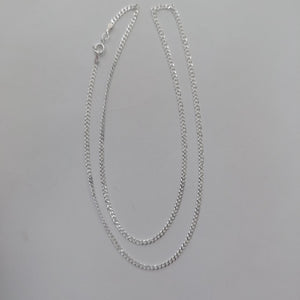 CADENA TEJIDO BARBADO PLATA .925 55 CM 5.5 GR (NUEVO)