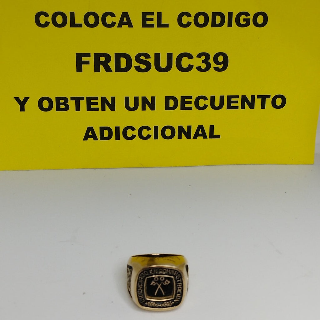 ANILLO CONMEMORATIVO ORO 8 K 16,60 GRMS (SEMINUEVO)