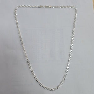 CADENA TEJIDO BARBADO PLATA .925 55 CM 12.7 GR (NUEVO)
