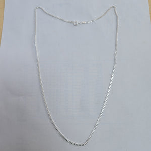 CADENA TEJIDO BARBADO PLATA .925 55 CM 5.3 GR (NUEVO)