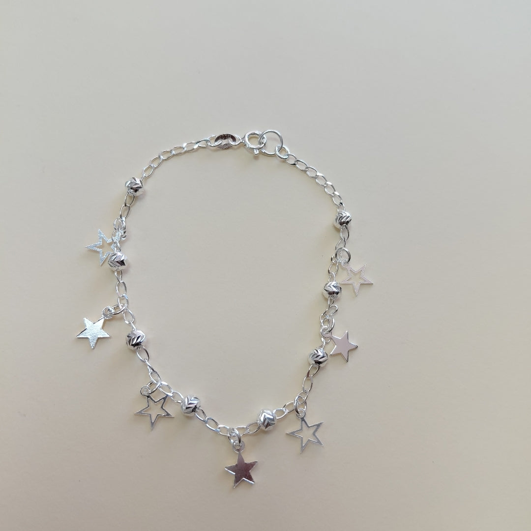 PULSERA TEJIDO ESPECIAL PLATA .925 18 CM 3.1 GR (NUEVO)