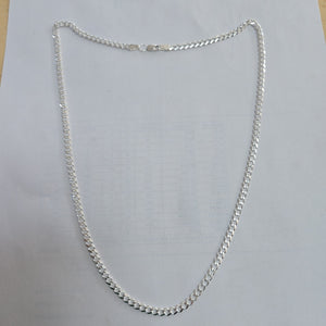CADENA TEJIDO BARBADO PLATA .925 55 CM 12.7 GR (NUEVO)