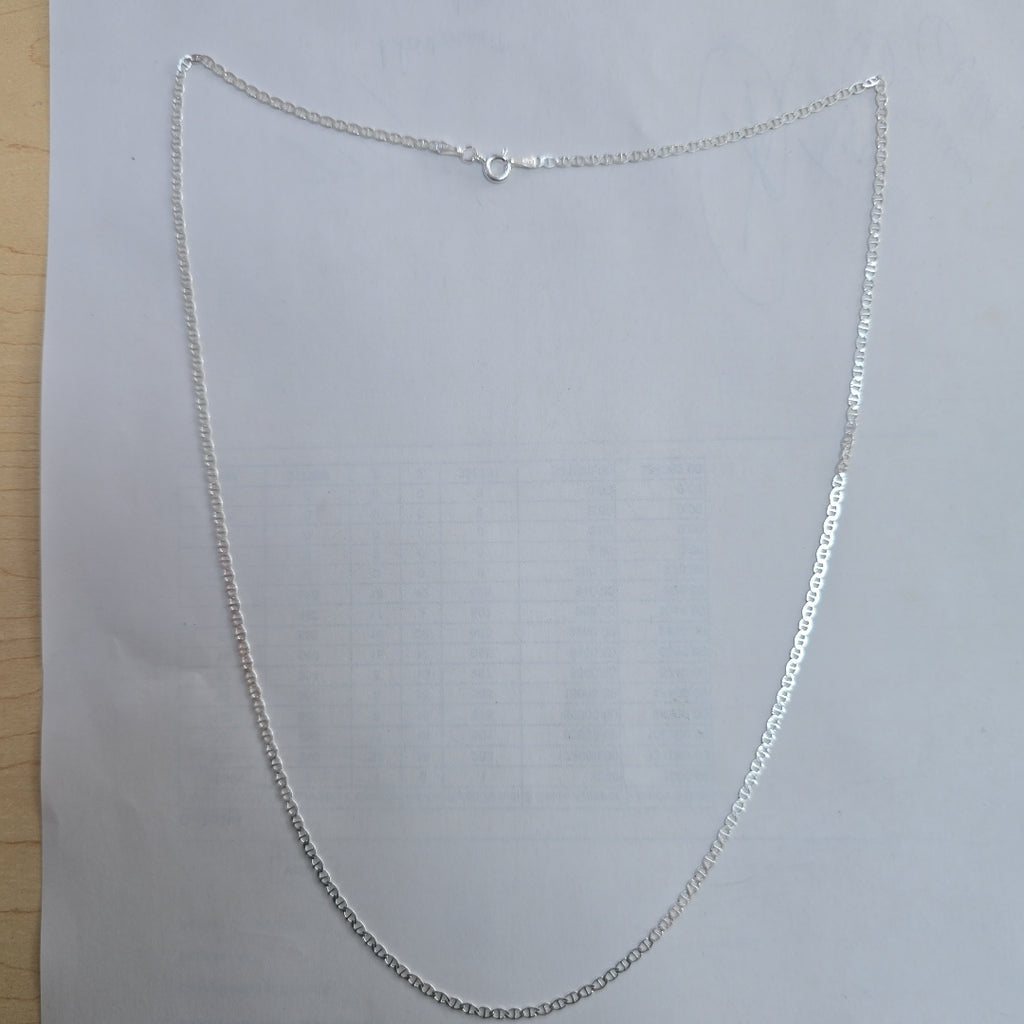 CADENA TEJIDO GUCHI PLATA .925 60 CM 3.7 GR (NUEVO)