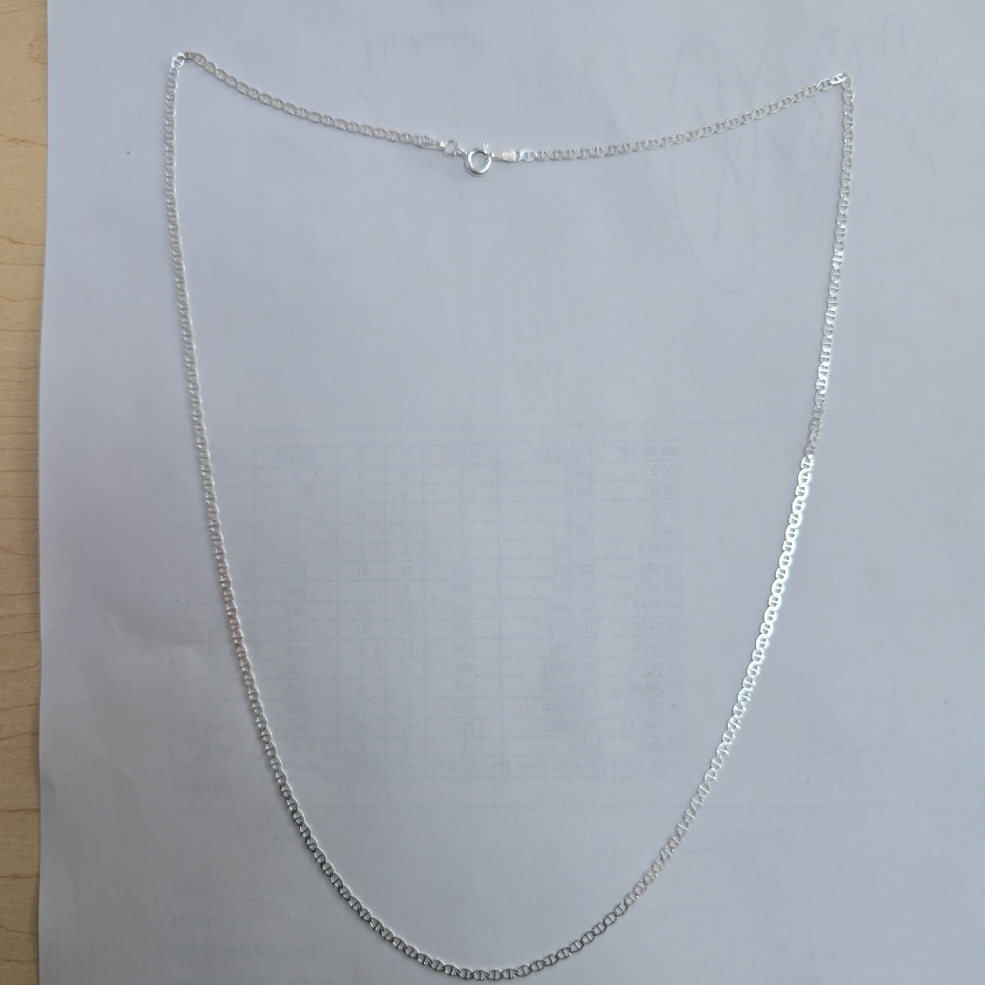 CADENA TEJIDO GUCHI PLATA .925 60 CM 3.7 GR (NUEVO)