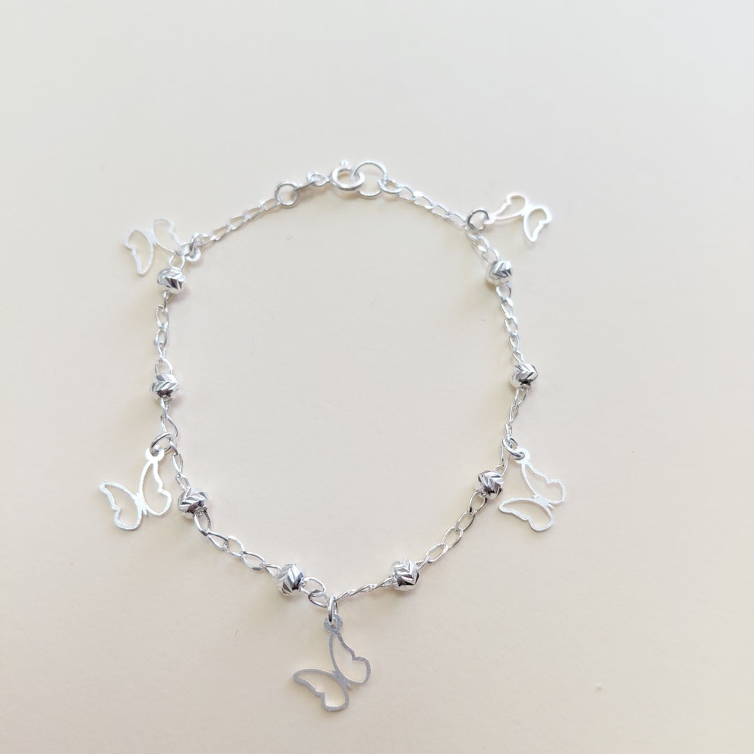 PULSERA TEJIDO ESPECIAL PLATA .925 18 CM 2.8 GR (NUEVO)