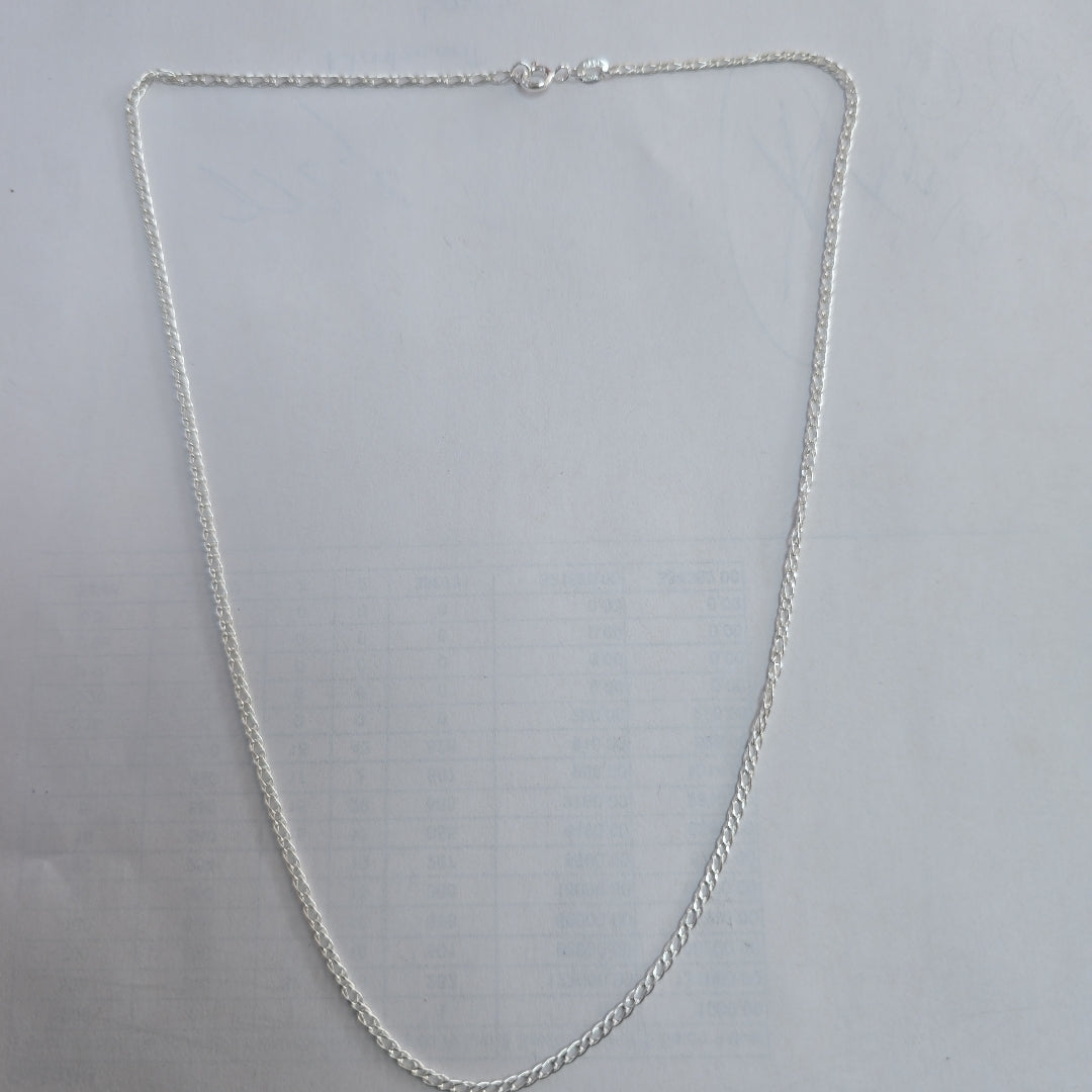 CADENA TEJIDO ESLABONES PLATA .925 50 CM 3.5 GR (NUEVO)