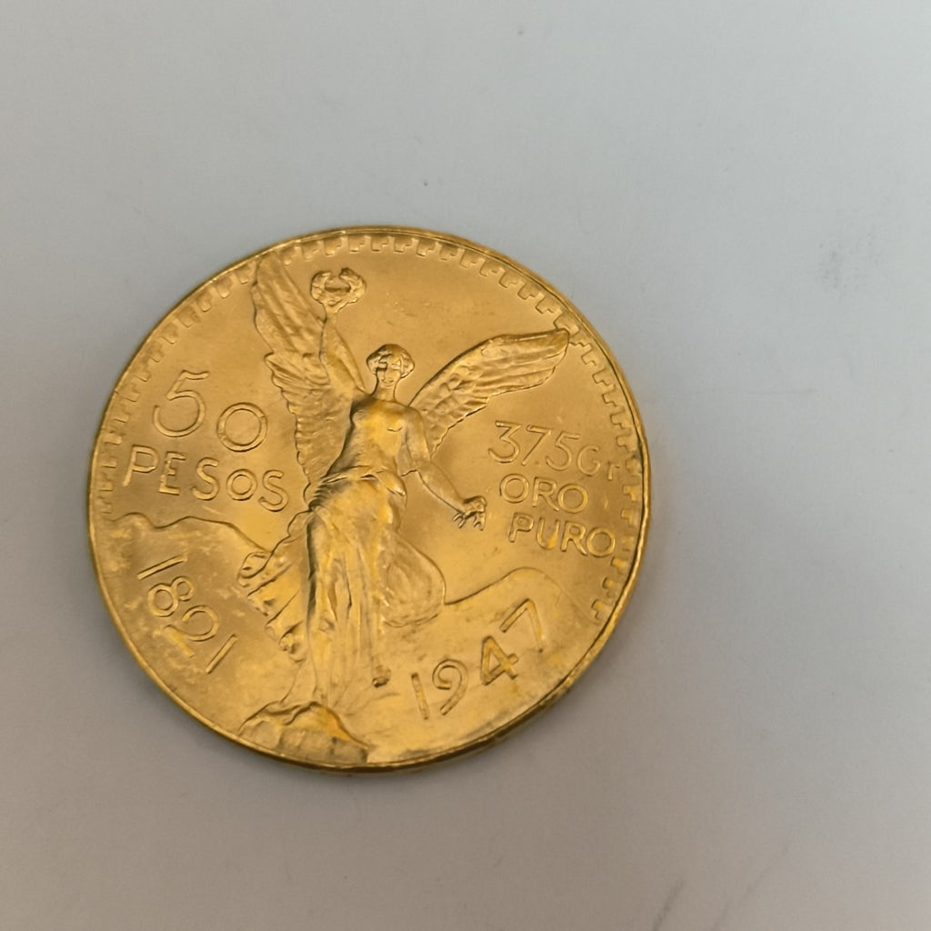 K1 41.6 GRMS 21 K IDENTIFICACIÓN MONEDA NOMINATIVA MONEDAS PESOS 50 PES (SEMINUEVO)