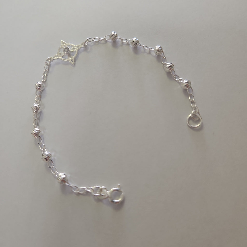 PULSERA TEJIDO ESPECIAL PLATA .925 18 CM 2.9 GR (NUEVO)