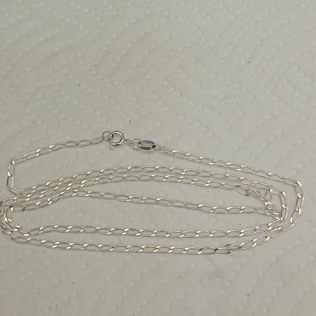 CADENA TEJIDO ESLABONES PLATA .925 55 CM 2.9 GR (NUEVO)