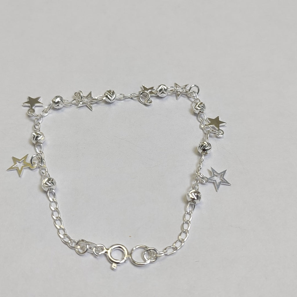 PULSERA TEJIDO ESPECIAL PLATA .925 18 CM 3.1 GR (NUEVO)