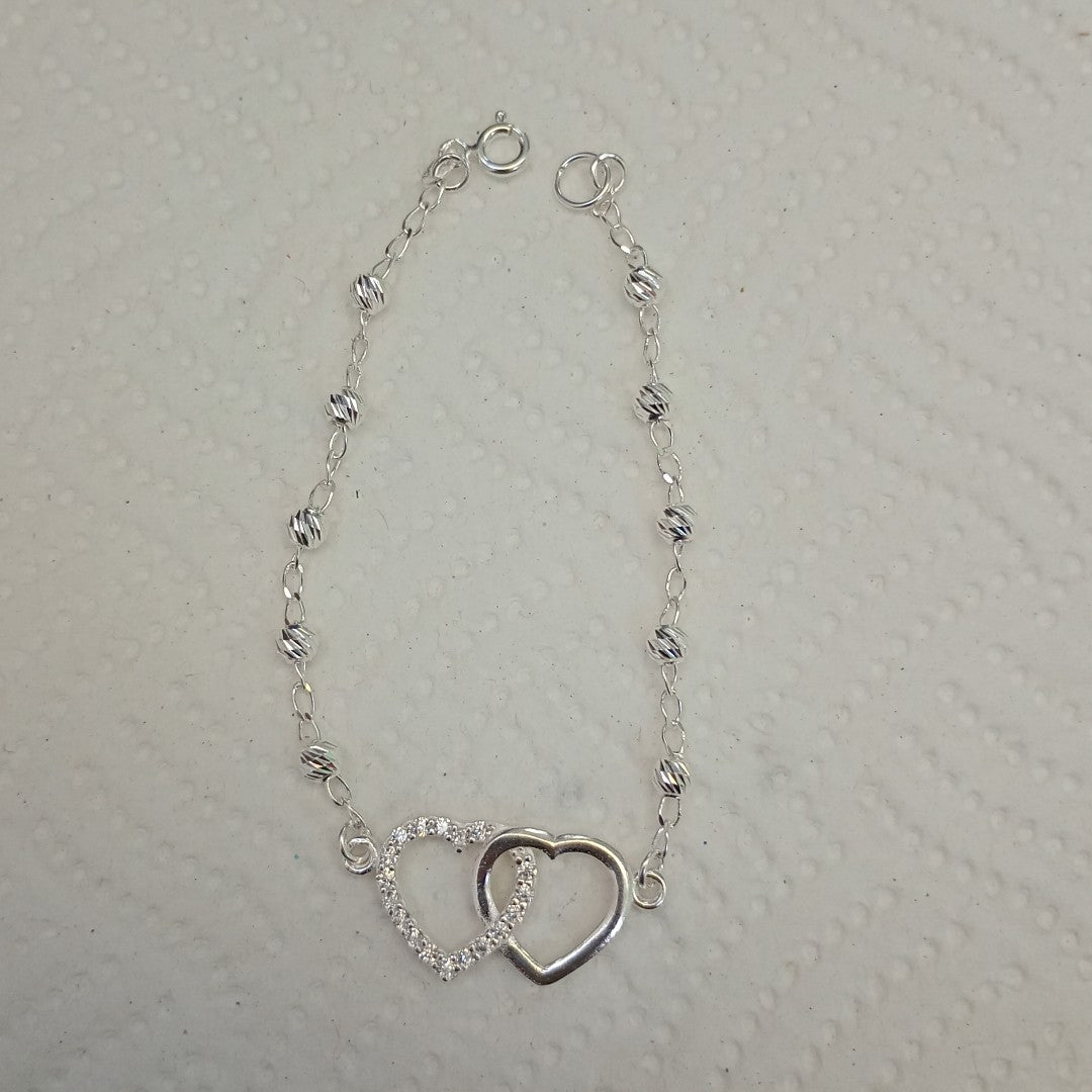 PULSERA TEJIDO TEJIDO ESPECIAL PLATA .925 18 CM 4.1 GR (NUEVO)