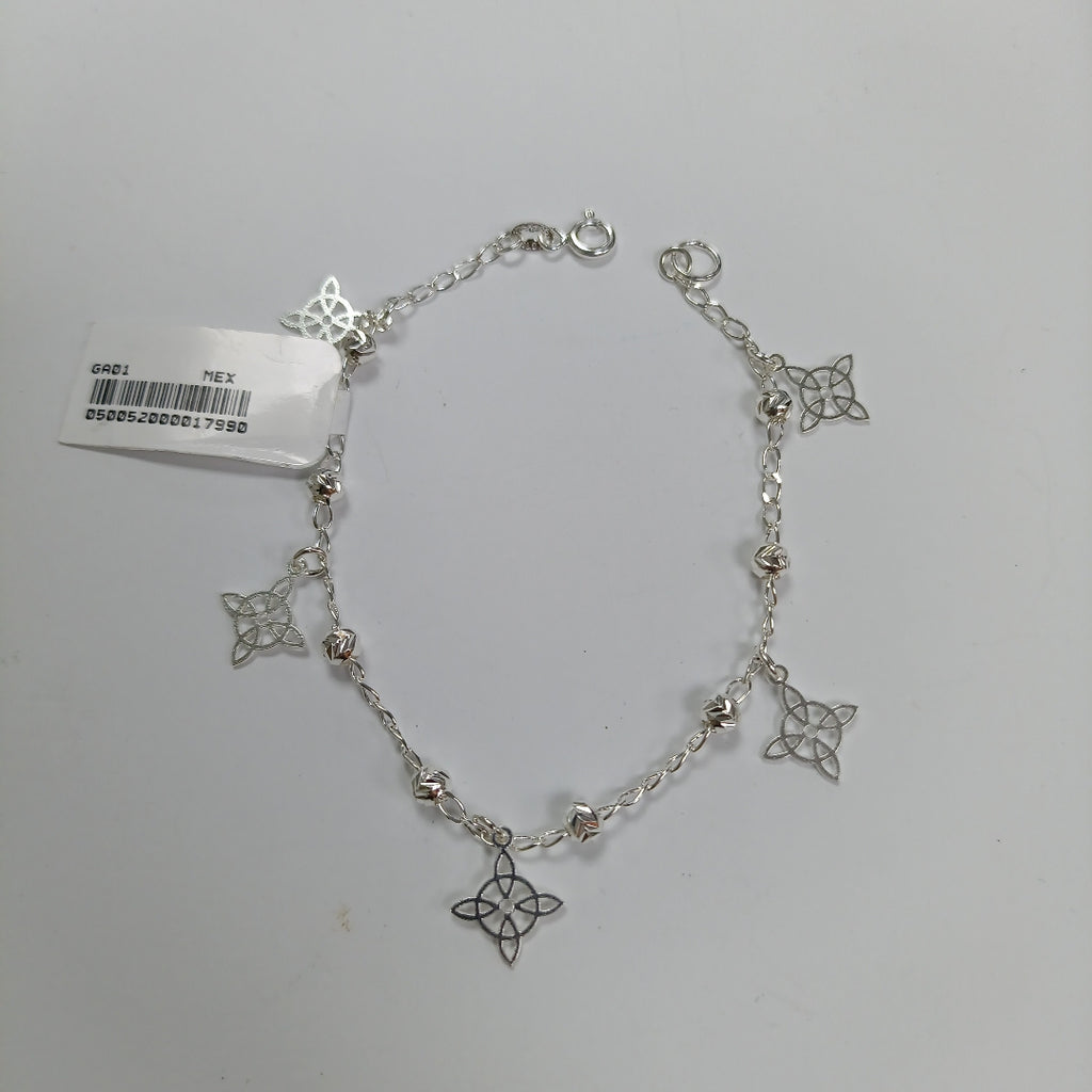 PULSERA TEJIDO ESPECIAL PLATA .925 18 CM 3.2 GR (NUEVO)