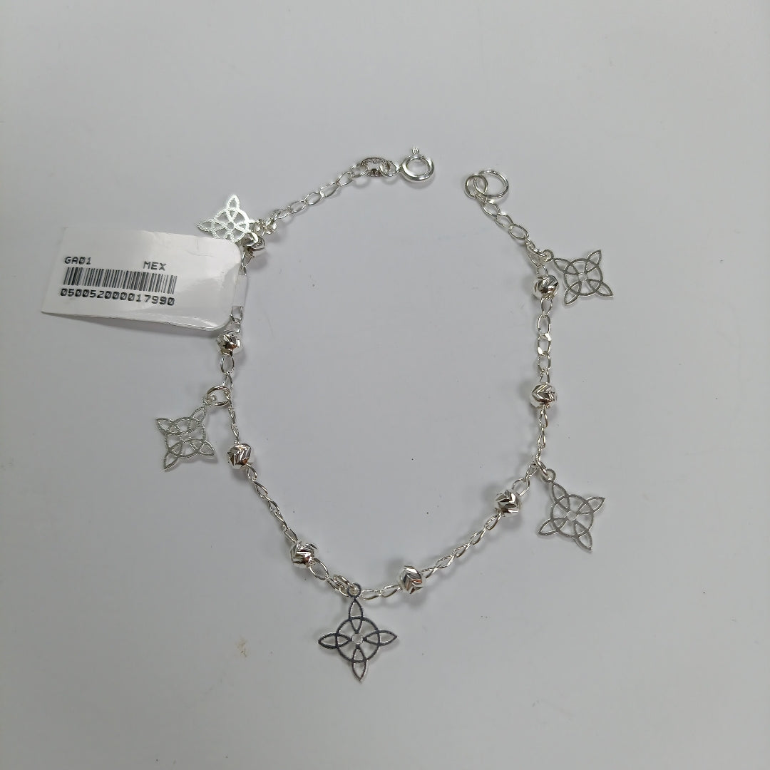 PULSERA TEJIDO ESPECIAL PLATA .925 18 CM 3.2 GR (NUEVO)