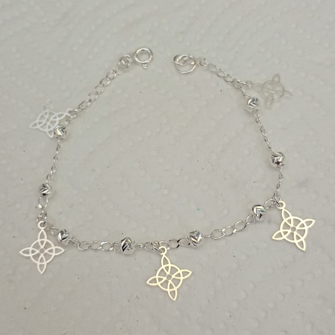 PULSERA TEJIDO ESPECIAL PLATA .925 18 CM 3.2 GR (NUEVO)