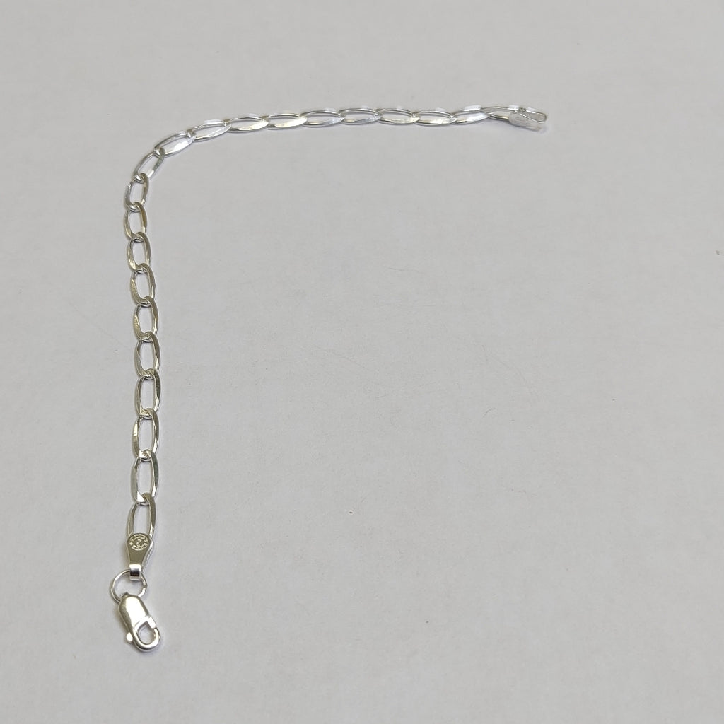 PULSERA TEJIDO ESLABONES PLATA .925 18 CM 3.7 GR (NUEVO)