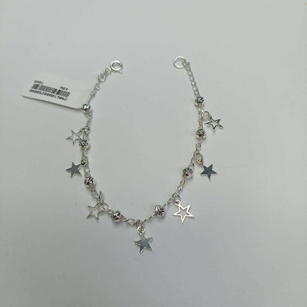 PULSERA TEJIDO ESPECIAL PLATA .925 18 CM 3.1 GR (NUEVO)