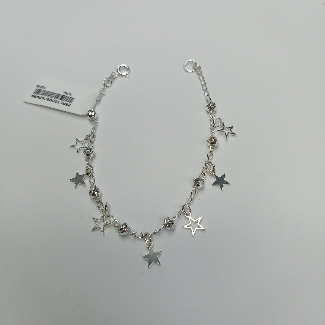 PULSERA TEJIDO ESPECIAL PLATA .925 18 CM 3.1 GR (NUEVO)