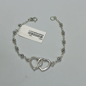 PULSERA TEJIDO TEJIDO ESPECIAL PLATA .925 18 CM 4.1 GR (NUEVO)