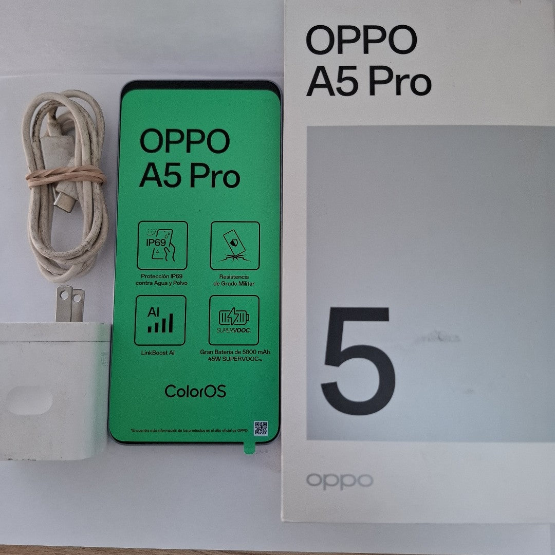 CELULAR OPPO  A5 PRO CPH2711 (2025) 256 GB 8 GB RAM (SEMINUEVO)