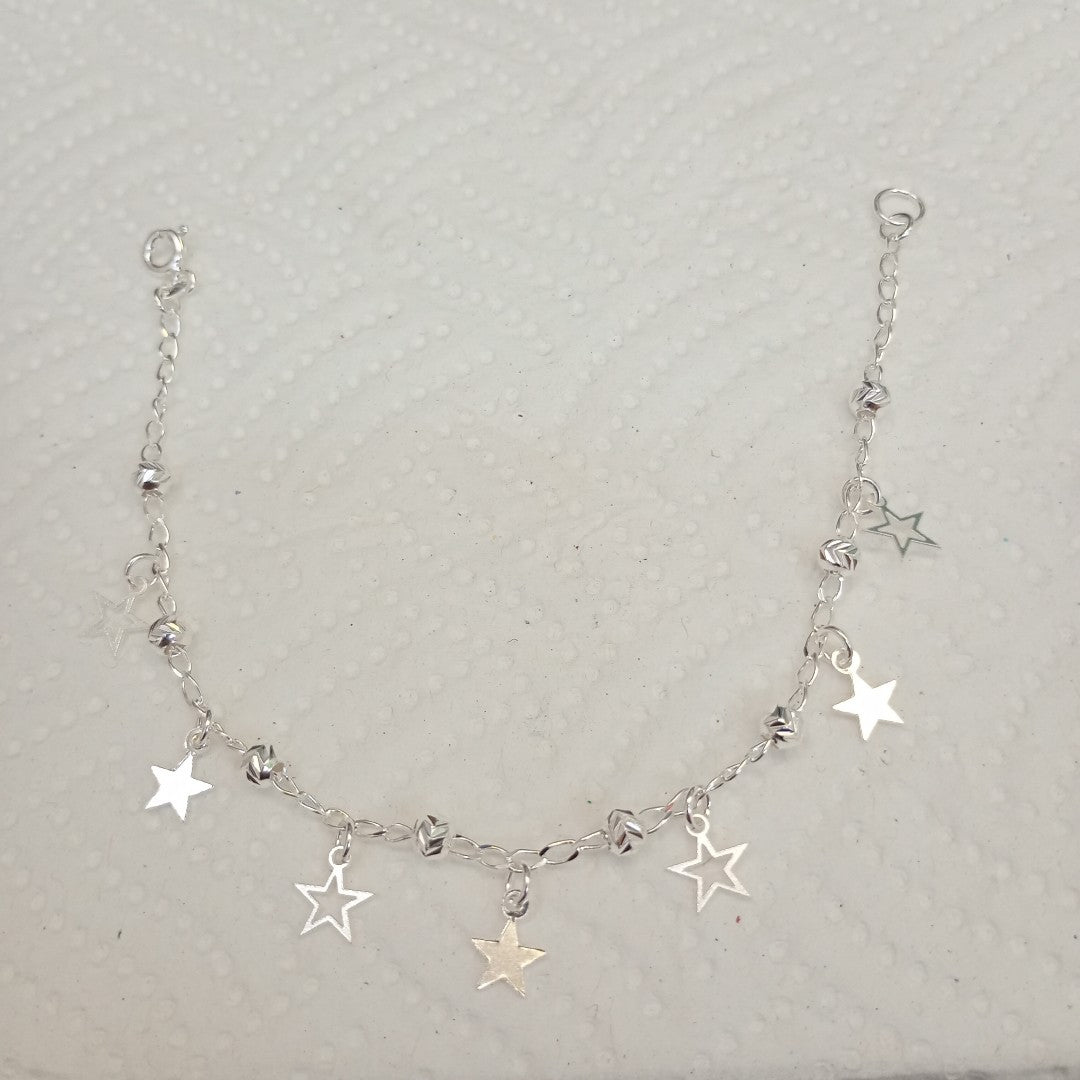 PULSERA TEJIDO ESPECIAL PLATA .925 18 CM 3.1 GR (NUEVO)