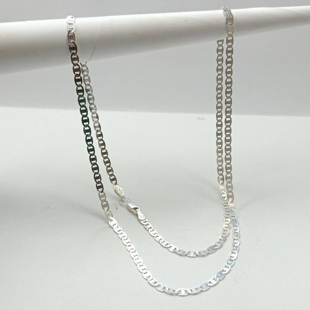 CADENA TEJIDO GUCHI PLATA .925 60 CM 10.1 GR (NUEVO)