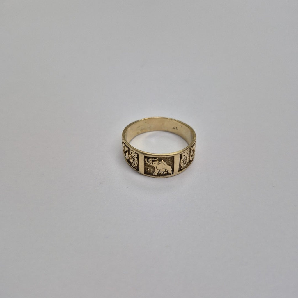 ARGOLLA DE LA SUERTE ORO 14 K 4.2 GRMS (SEMINUEVO)