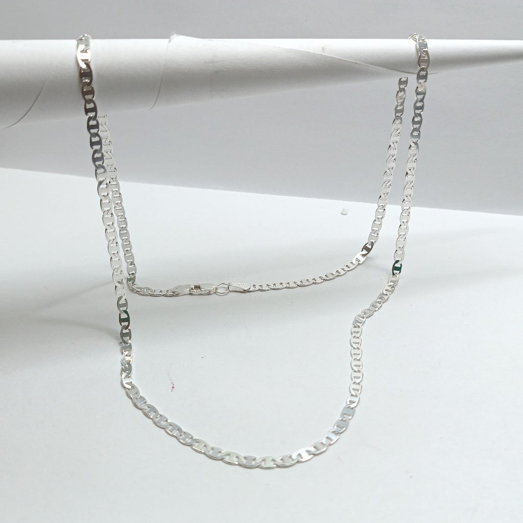 CADENA TEJIDO GUCHI PLATA .925 60 CM 10.2 GR (NUEVO)