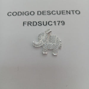 DIJE ELEFANTE C/CIRCONIAS PLATA .925 5.3 GR (NUEVO)