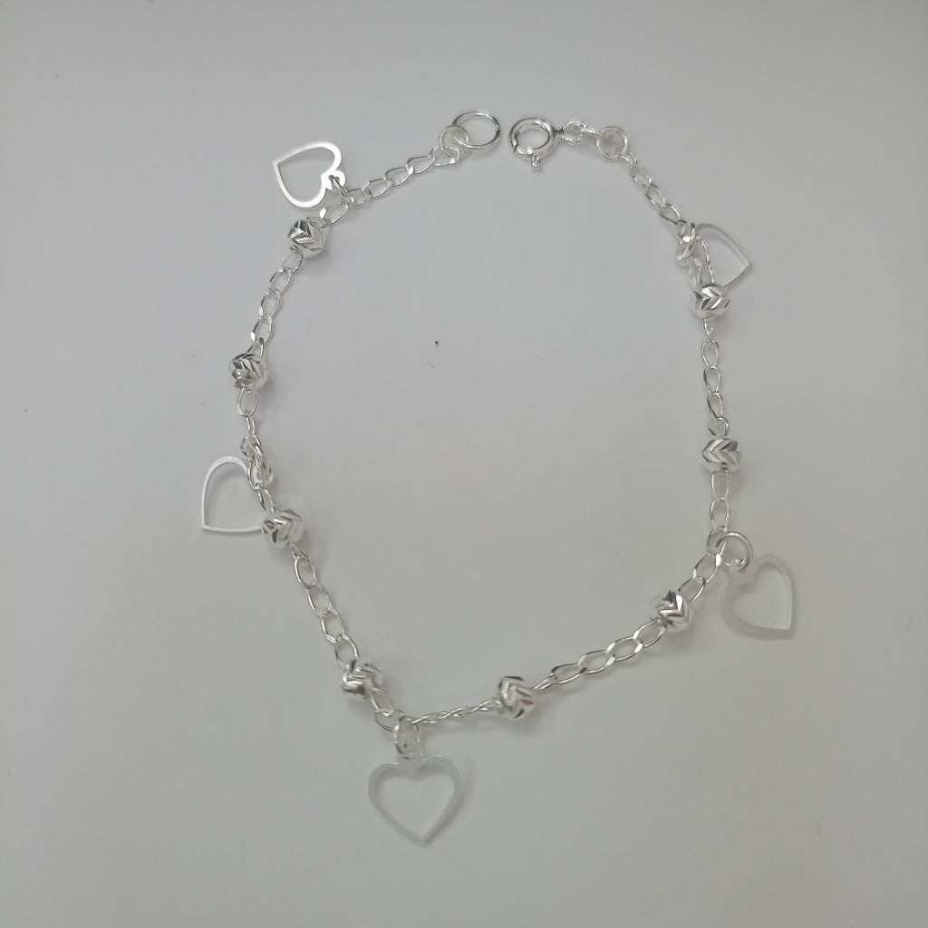 PULSERA TEJIDO ESPECIAL PLATA .925 18 CM 2.6 GR (NUEVO)