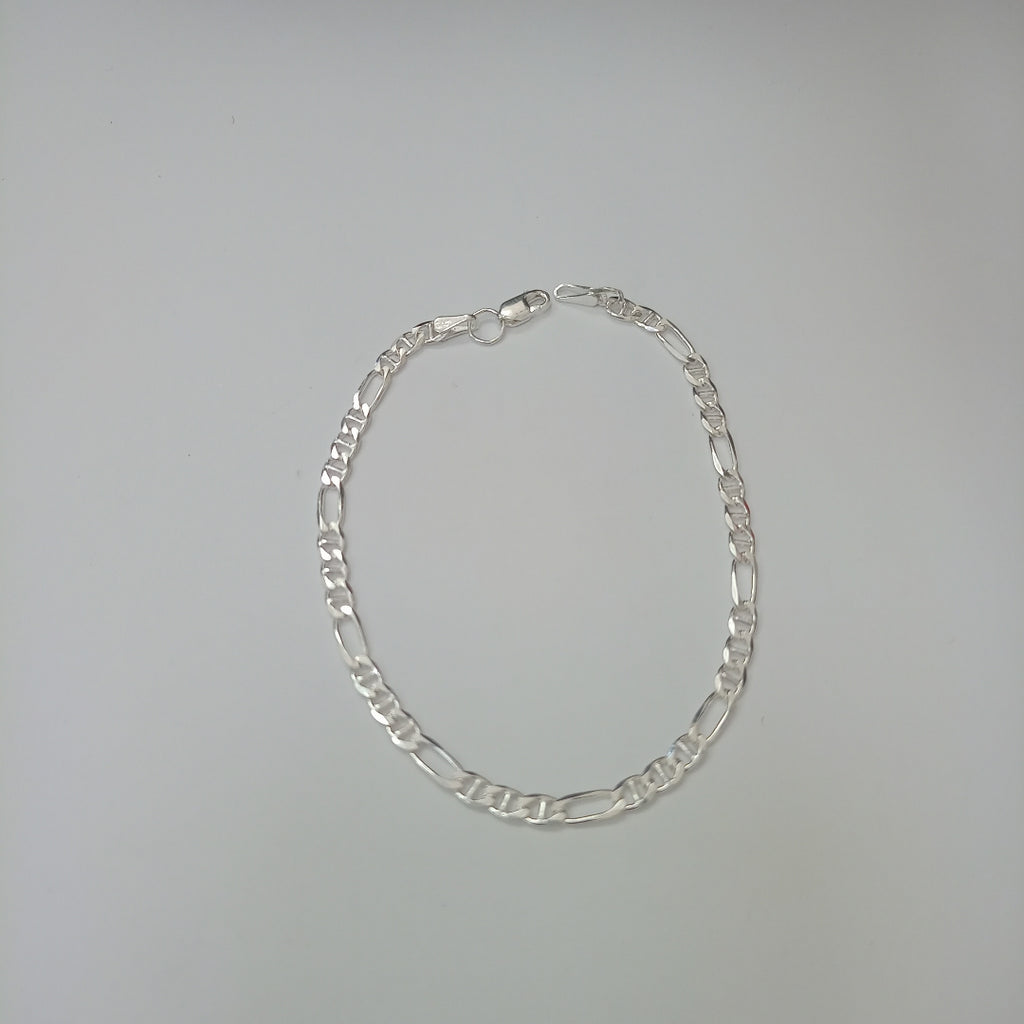 PULSERA TEJIDO 3X1 PLATA .925 16 CM 2.8 GR (NUEVO)