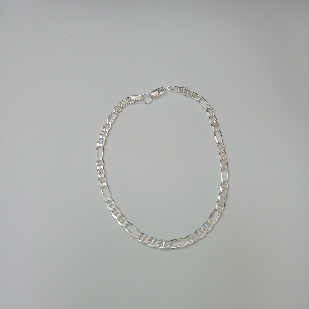 PULSERA TEJIDO 3X1 PLATA .925 16 CM 2.8 GR (NUEVO)