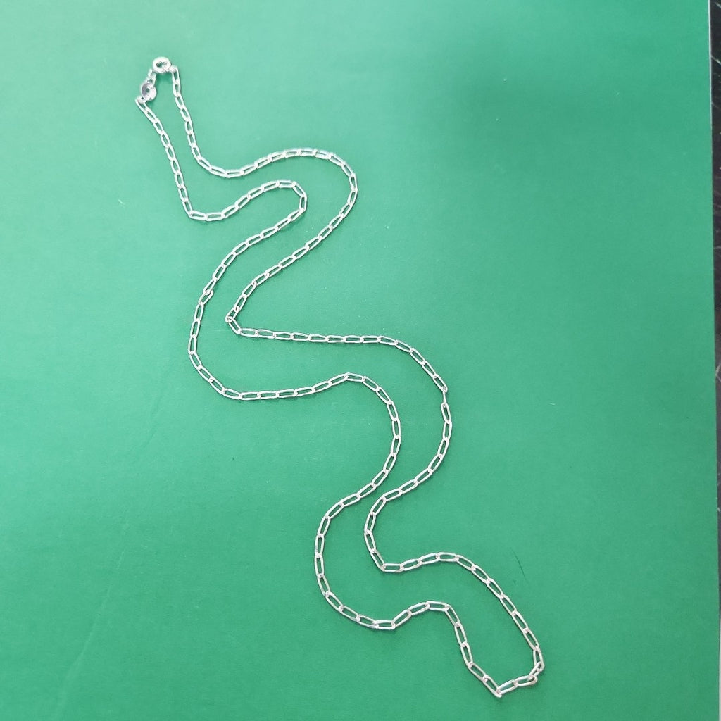 CADENA TEJIDO ESLABONES PLATA .925 60 CM 2.7 GR (NUEVO)