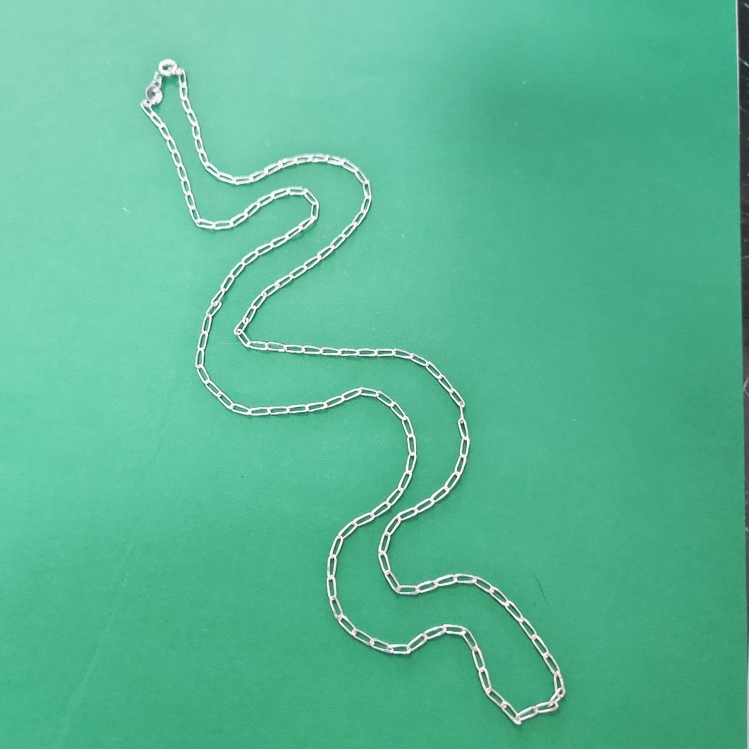 CADENA TEJIDO ESLABONES PLATA .925 60 CM 2.7 GR (NUEVO)