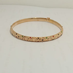 PULSERA RIGIDA ORO 14 K 6,40 GRMS (SEMINUEVO)
