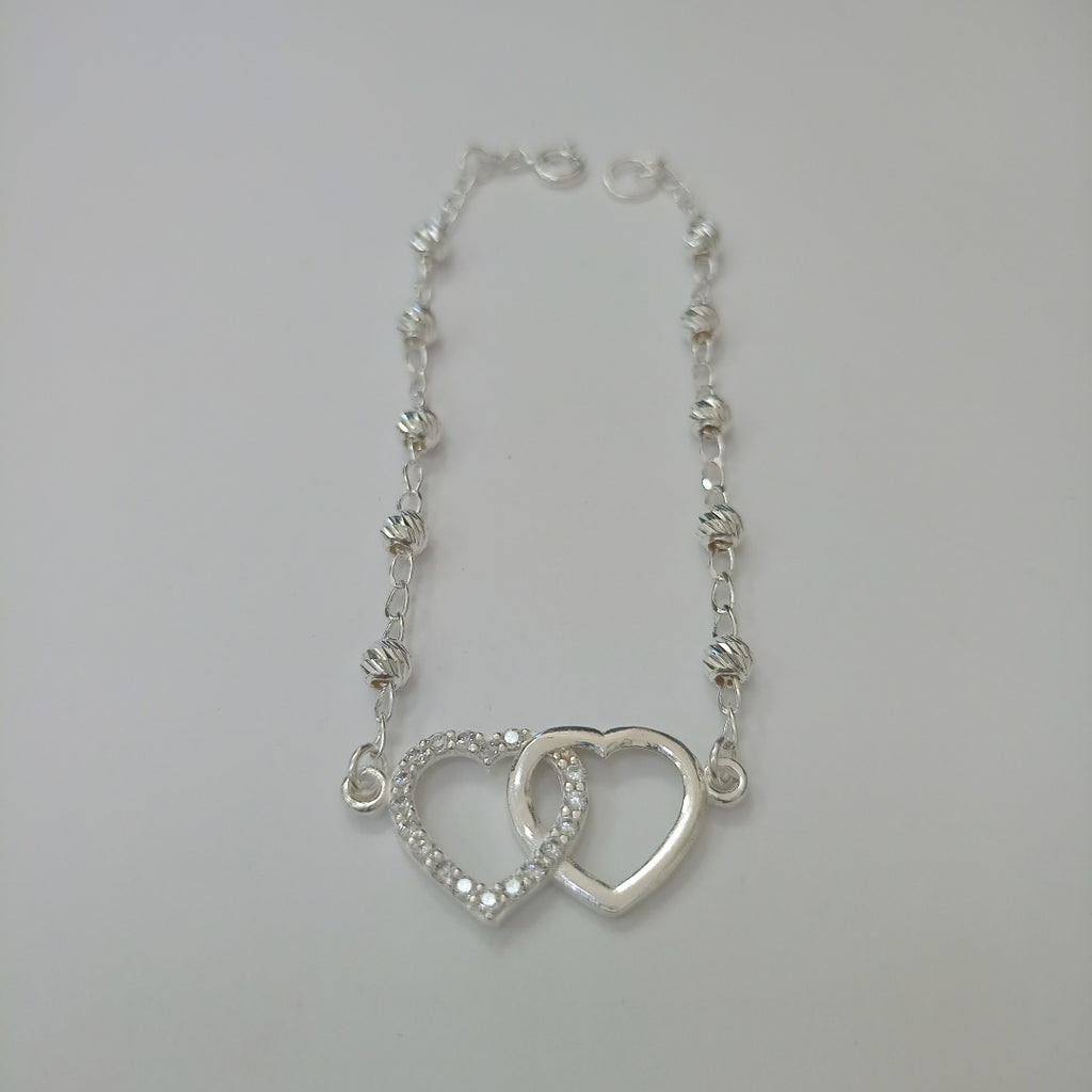 PULSERA TEJIDO TEJIDO ESPECIAL PLATA .925 18 CM 3.9 GR (NUEVO)