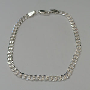 PULSERA TEJIDO BARBADA PLATA .925 21 CM 4.6 GR (NUEVO)