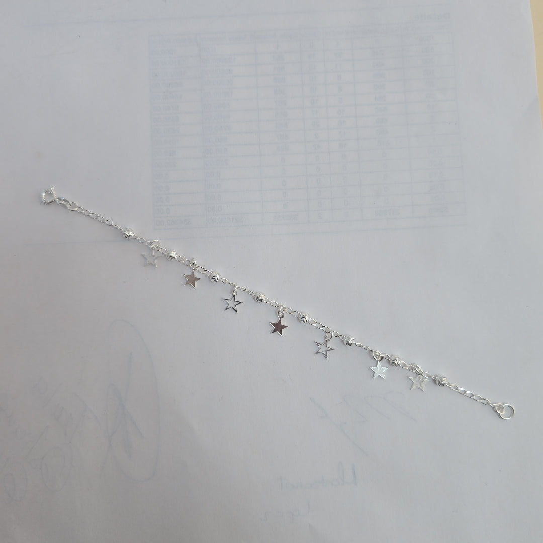 PULSERA TEJIDO ESPECIAL PLATA .925 18 CM 3.1 GR (NUEVO)