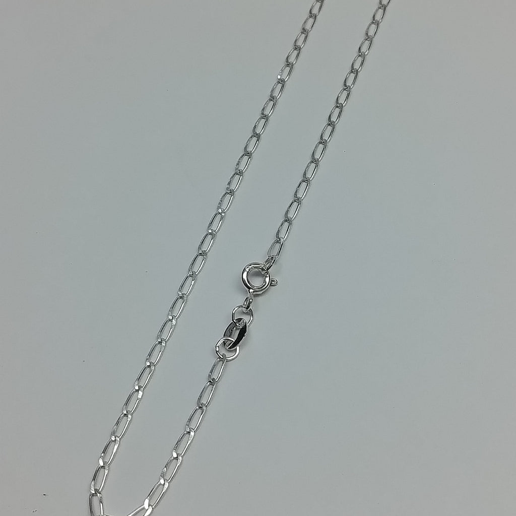 CADENA TEJIDO ESLABONES PLATA .925 55 CM 2.7 GR (NUEVO)