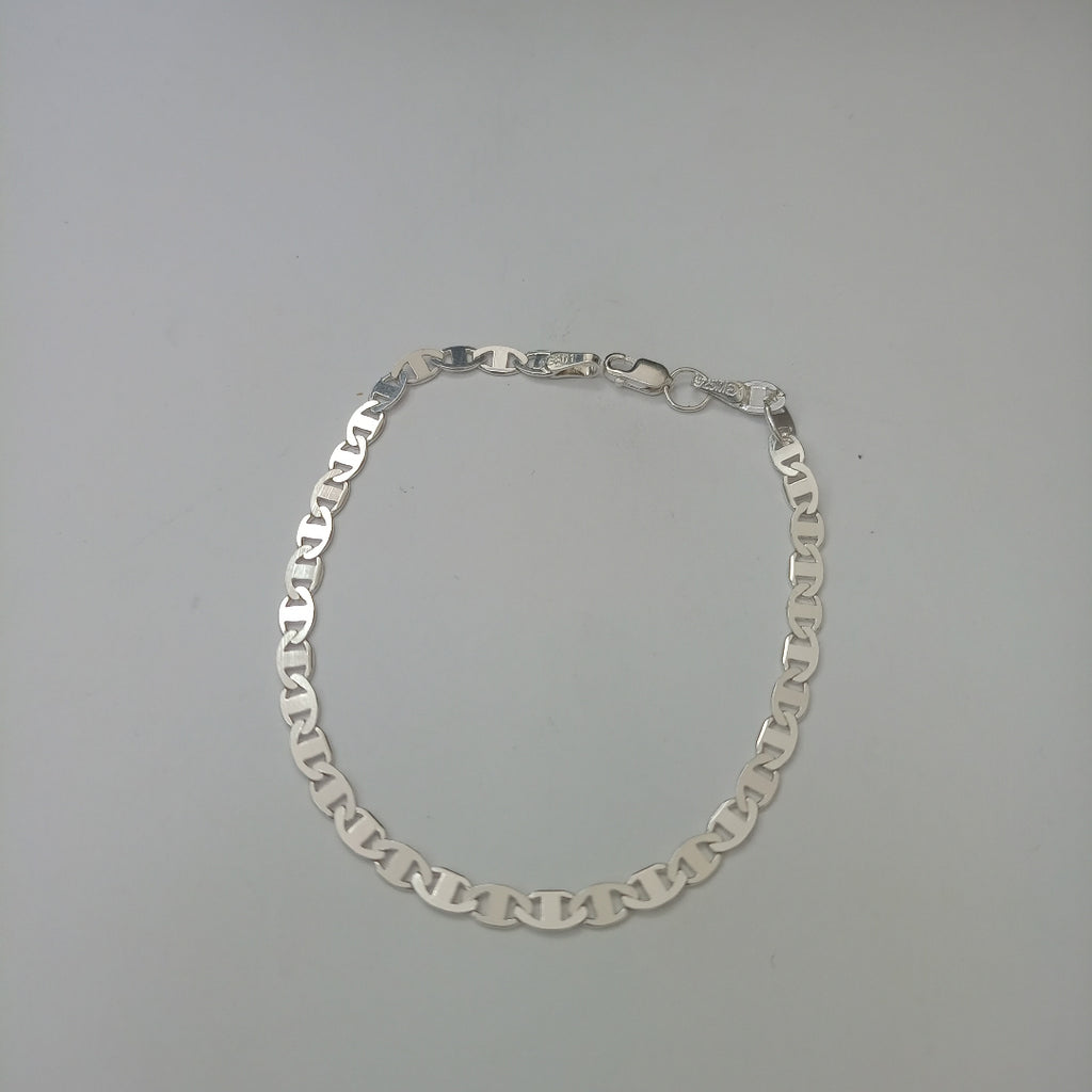 PULSERA TEJIDO GUCHI PLATA .925 18 CM 2.9 GR (NUEVO)
