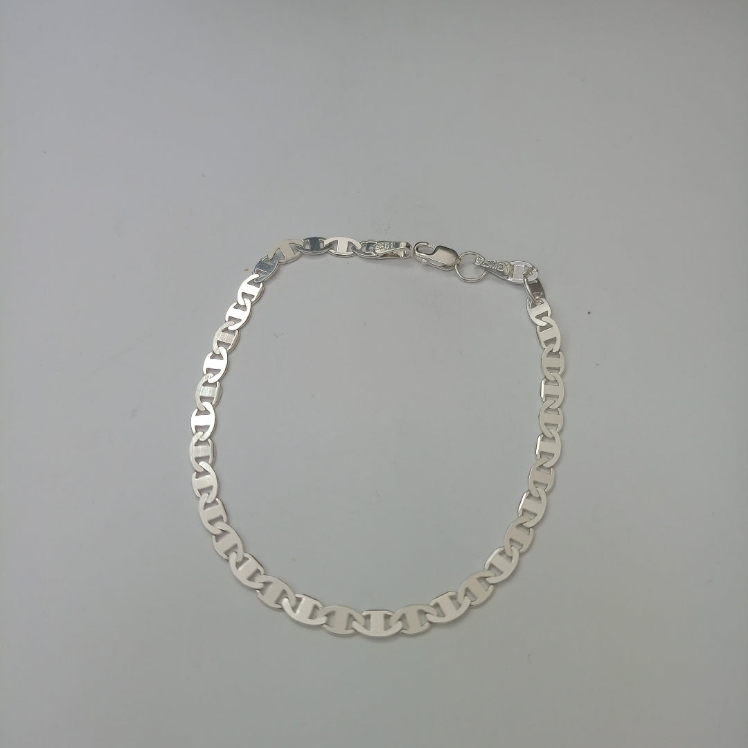 PULSERA TEJIDO GUCHI PLATA .925 18 CM 2.9 GR (NUEVO)