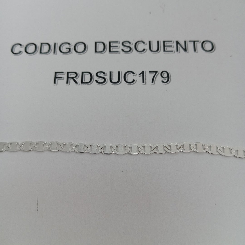 PULSERA TEJIDO GUCHI PLATA .925 18 CM 2.9 GR (NUEVO)