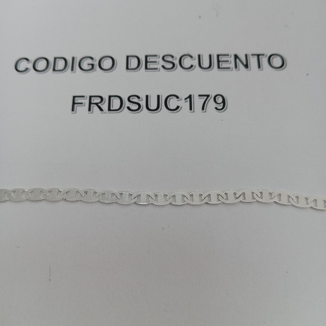 PULSERA TEJIDO GUCHI PLATA .925 18 CM 2.9 GR (NUEVO)