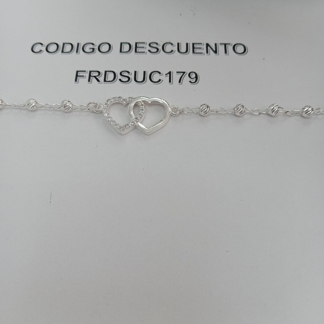 PULSERA TEJIDO TEJIDO ESPECIAL PLATA .925 18 CM 3.9 GR (NUEVO)